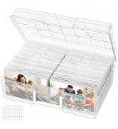Lifewit 16 Pcs Photo Storage Box, Photo Albums 4x6 Pictures, Acid-Free Stackable Case with Labels...