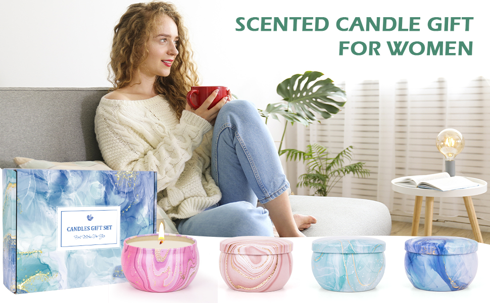 candle gift set for women