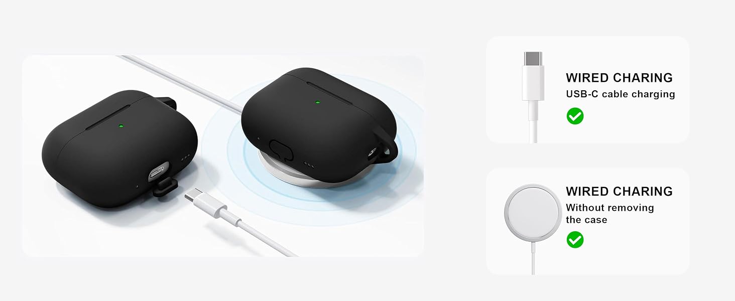 Supports wireless and wired charging