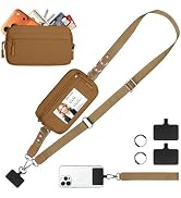 OIAWH Clip and Go Strap for Phone with Wallet Crossbody, Adjustable & Detachable Phone Lanyard wi...