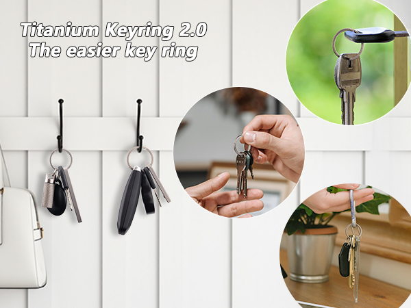 titanium key ring