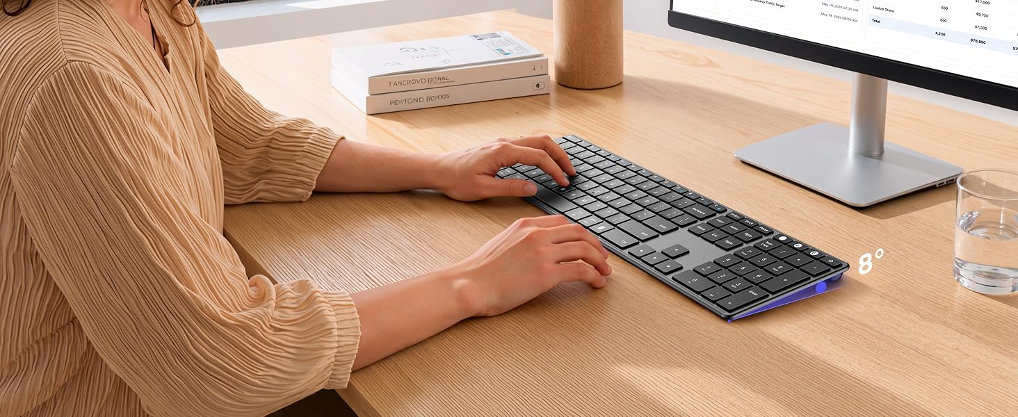 bluetooth keyboard with number pad