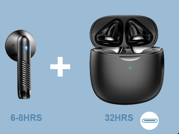 Cell Phones Charging Function, Built-in Microphone IPX7 Waterproof Earphone for iOS/Android