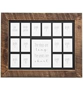 Rustic Red Door Co. 12x16 School Days Picture Frame with Multiple Openings - School Years Photo C...