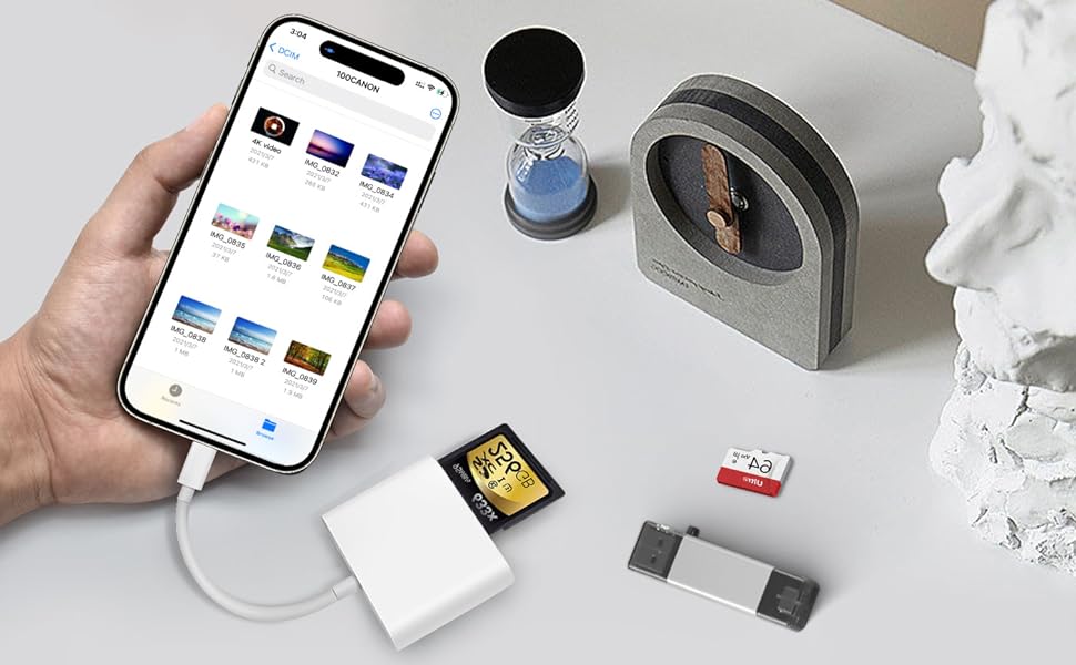 SD Card Reader for iPhone 15