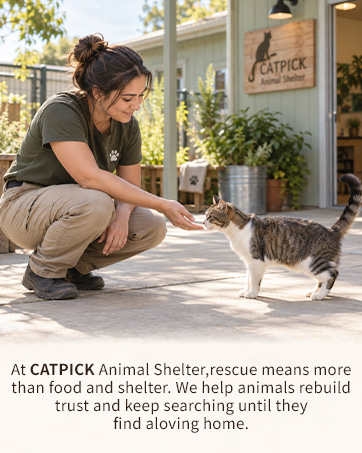 At CATPICK, rescue means rebuilding trust until every animal finds a loving home.