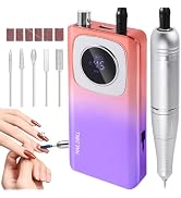 Kylara Electric Nail Drill Professional,45000RPM Portable Nail Drill Kit Cordless E Filer for Acr...