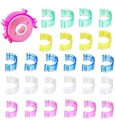Fbshicung 80Pcs/Pack Colorful Sewing Bobbin Small Clips Sewing Tool Accessory Thread Clips Holder...
