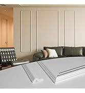Art3d Pre-Cut Wall Molding Set of 3 pcs, Ready-to-Assemble Wainscoting Panels for Interior Wall D...