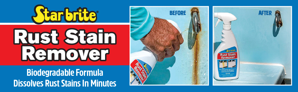 Star brite, Rust Stain Remover, Cleaner, Dissolves Corrosion Stains in Minutes
