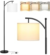 Ambimall Floor Lamps for Living Room with 3 Color Temperatures, Standing Lamp Tall with Adjustabl...