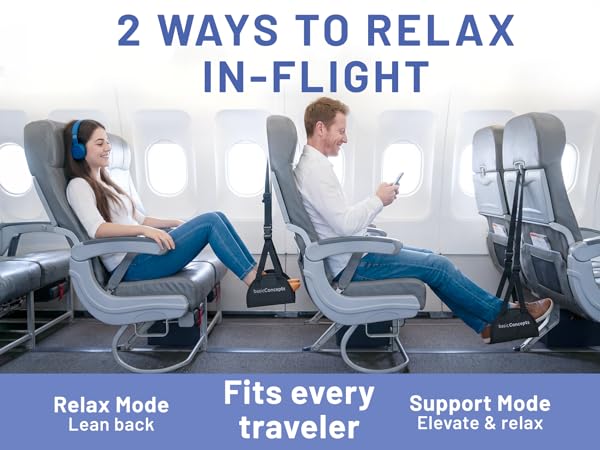 2 ways to relax in-flight