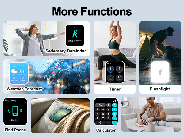smart watch with many practical tool