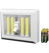 LiteSaver XL Portable Light - Stick On Magnetic LED Light Switch COB - 400 Lumen Portable Night L...