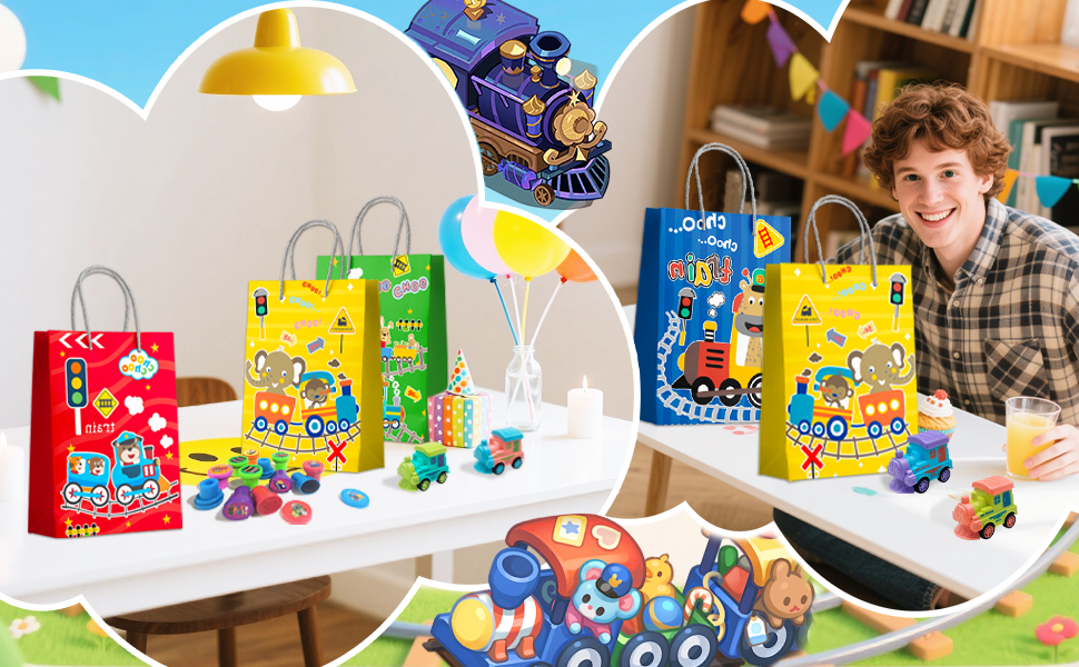 train birthday favors