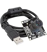 Arducam 5MP Wide Angle USB Camera for Computer, 1/4" CMOS OV5648 Mini UVC USB2.0 Video Webcam Wit...