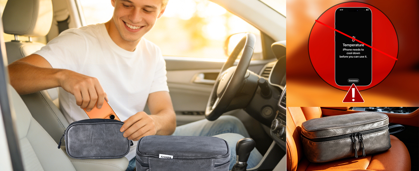 cell phone insulated pouch for heat phone cooling pouch ice pack phone cooler for car