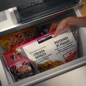 Frozen chicken sealed air tight with GripStic