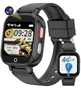 Smart Watch for Kids, 4G Kids Smartwatch with GPS Tracker Calling (Black) | WIFI/Voice/Video Chat...