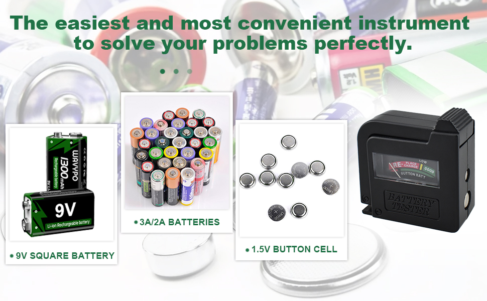 High Accuracy Portable Digital Battery Capacity Tester for AA AAA D C 9V 1.5V Battery