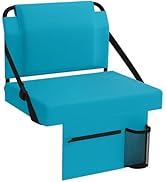 janiry Stadium Seat for Bleachers with Back Support,Portable Bleacher Chairs with Back and Cushio...