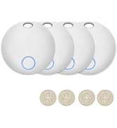 Tracker Tags 4 Pack, Luggage Tracking Tags Compatible with TUYA App and Smart Life APP, Both iOS ...
