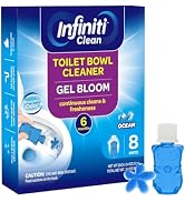 Infiniti Clean Toilet Gel Stamp - 8 Packs Toilet Bowl Cleaner Gel with Automatic Click, Ocean Sce...