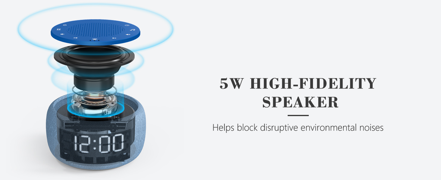 Sound machine alarm clock