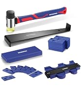 WORKPRO Laminate Flooring Installation Kit, 44-Pack | Rubber Mallet, 10" Contour Gauge, Heavy Dut...