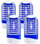 Bug Zapper Indoor Plug in-4 Pack Mosquito Zapper for Home,Gnat Trap Fly Zapper with Blue Light,El...