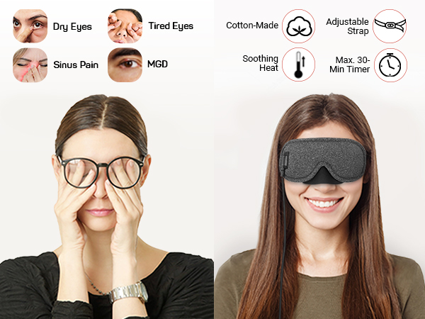 warm relief for eyes