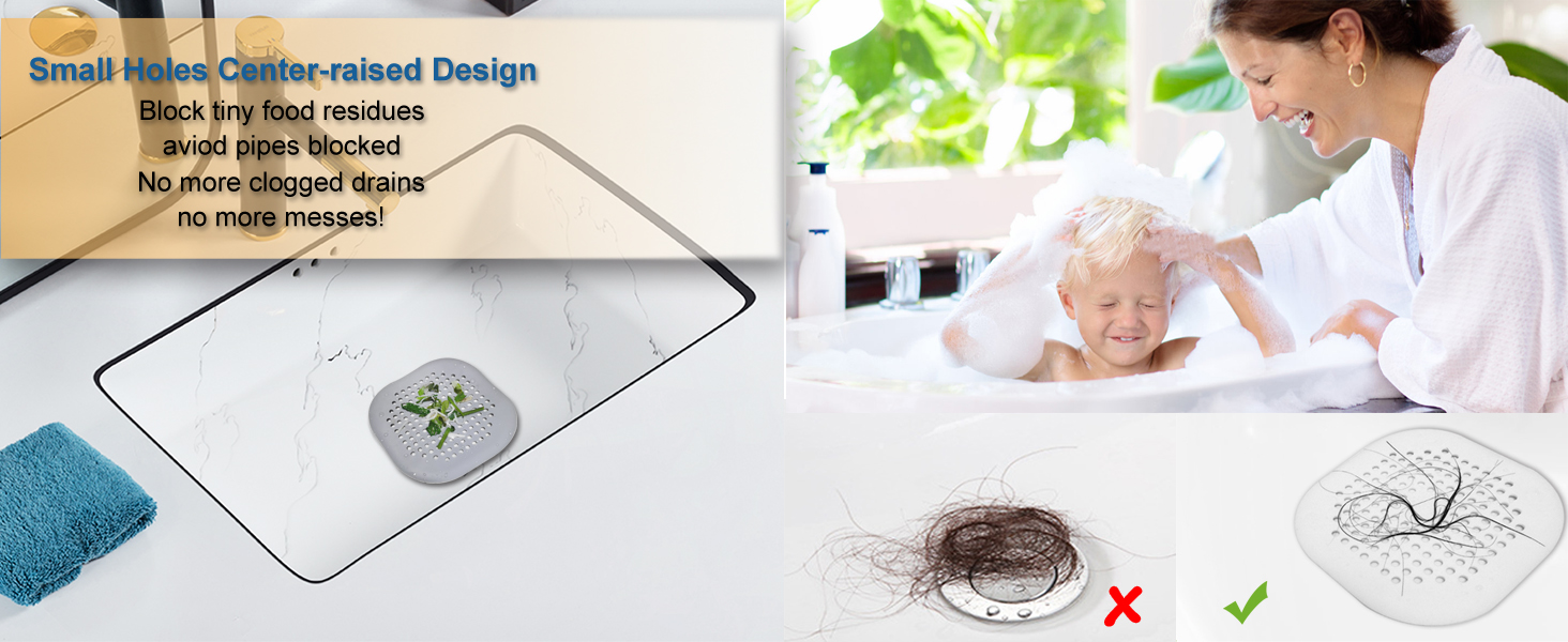 The new style hair drain hair catcher equip with suction cup