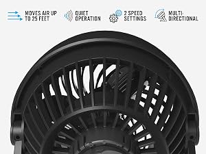 Easy fan controls, fan controls, black fan, vornado fan