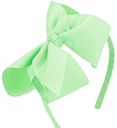 MEEDEE Mint Green Headband Girls Big Bow Grosgrain Headbands Hair Fashion Accessories for Girls T...