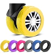 8 Pcs Upgrade Luggage Wheel Covers, Carry On Luggage Suitcases,Wear-Resistant, Anti-Noise, Silico...
