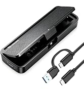 Xiaobi NVMe Enclosure, Tool-Free Installation, USB 3.2 Gen 2 (10 Gbps) to M.2 NVME M-Key/(B+M) Ke...