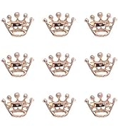 ULTECHNOVO Wedding Party Brooch Crown Corsage Brooch Pin- Golden Collar Corsage Clasp Clips Fashi...