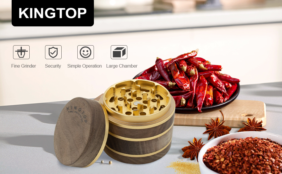 Walnut larger spice grinder