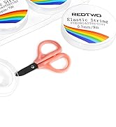 Redtwo Elastic Bracelet String Cord, 0.4mm,0.5mm,0.6mm,0.7mm,0.8mm,1mm Beading Elastic String for...