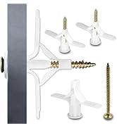 200 pcs Dry Wall Anchors and Screws Kit - Hold up to 30KG - Hollow Wall Anchors for Plaster Wall ...