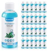 50 pcs Travel Size Mouthwash Bulk, 80ml/2.7fl oz, Mini Fresh Mint Portable Mouthwash Individual B...