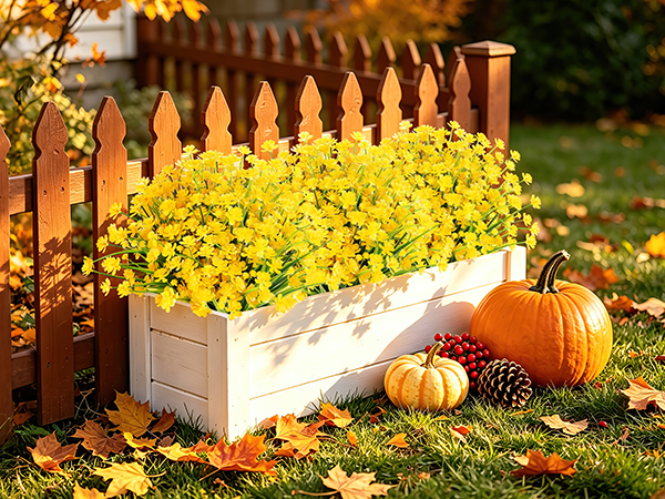 fake fall flowers