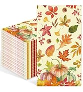 IANFEPH 100 Pcs Fall Napkins 3 Ply Disposable Bathroom Guest Paper Towels Thanksgiving Dinner Nap...