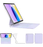 RAYMCRAFT for iPad A16 11th/10th Gen Case Keyboard, Magnetic Floating Stand | Magic-Style Keyboar...