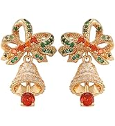 Christmas Stud Earrings for Women, Festive Holiday Earrings with Reindeer, Bell, Santa Hat, Sock,...