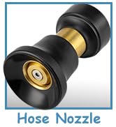 Lichamp Hose Nozzle, Heavy Duty Brass Fireman Style High Power Leak Proof Adjustable Garden Water...