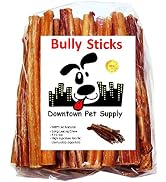 Downtown Pet Supply Bully Sticks for Dogs - Natural 6 Inch Beef Chews, Odor-Free & Rawhide-Free, ...