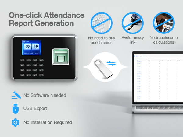 biometric fingerprint checking-in attendance machine