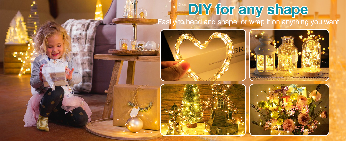 remote fairy lights battery operated
