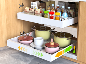 sliding drawer organizer
